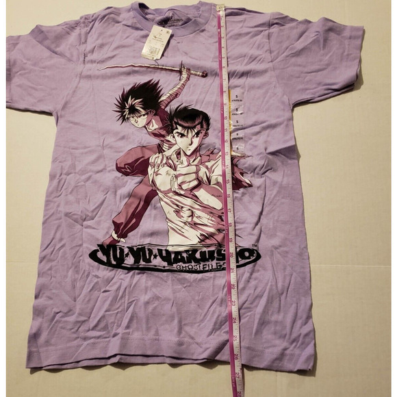 Anime Yu Yu Hakusho Ghost Files Yusuke Urameshi Hiei Purple Anime T-shirt Small - Picture 3 of 7